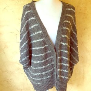 Free people cotton knit chunky cocoon cardigan